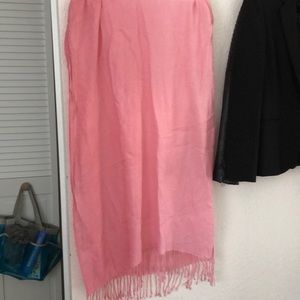 Pink long scarf